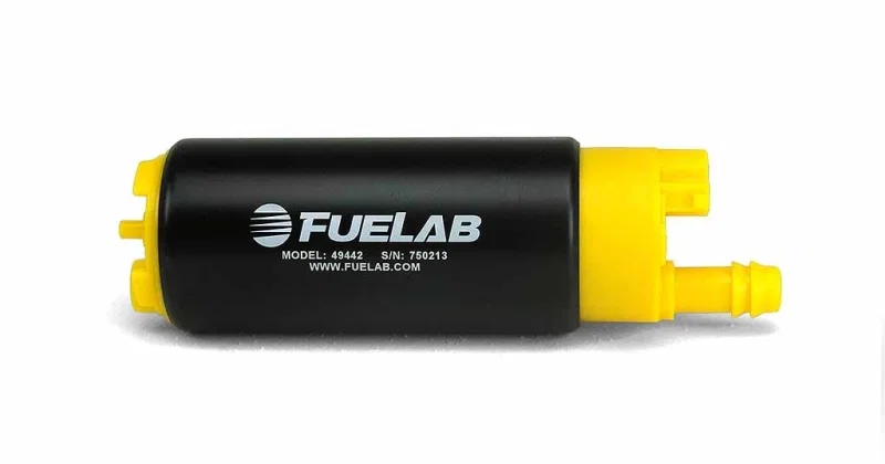 Fuelab 49442, 494 High Output In-Tank Electric Fuel Pump - 340 LPH In In-Line From Out