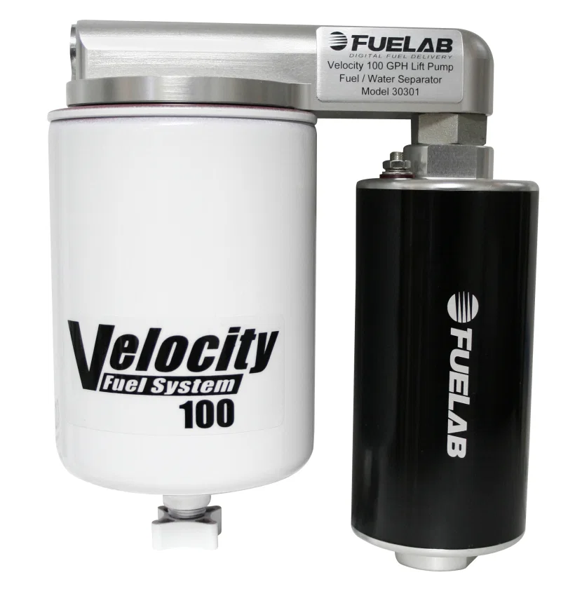 Fuelab 30302, 01-10 Duramax 2500/3500 Diesel Velocity Series High Performance Lift Pump 100 GPH 8 PSI