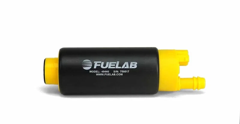 Fuelab 49440, 494 High Output In-Tank Electric Fuel Pump - 340 LPH Center Out