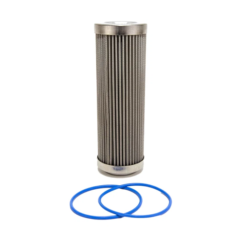 Fuelab 71813, 100 Micron Stainless Steel Replacement Element - 6in w/2 O-Rings & Instructions