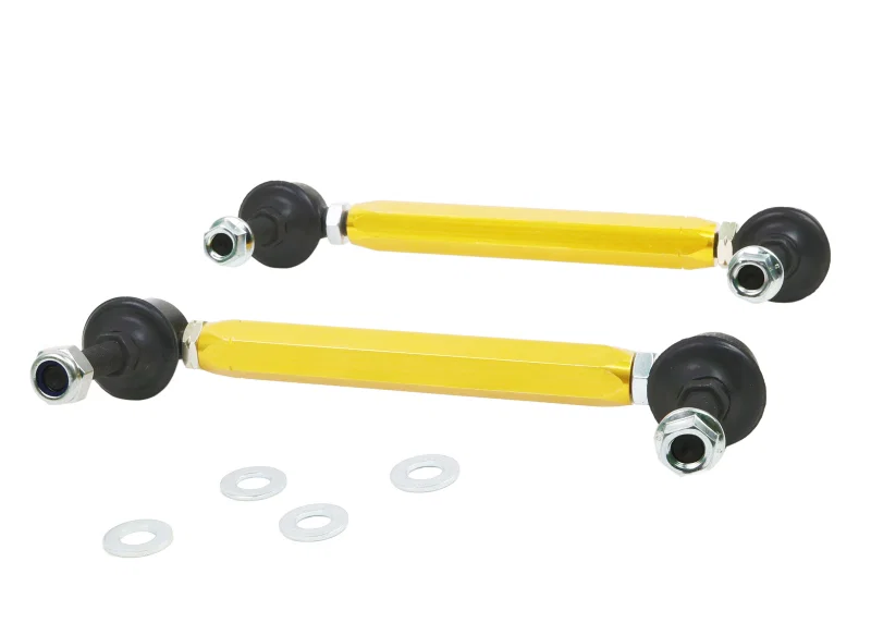 Whiteline KLC140-195, Universal Swaybar Link Kit-Heavy Duty Adj Steel Ball w/ 10mm Ball/Ball