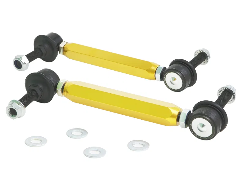 Whiteline KLC140-255, Universal Swaybar Link Kit-Heavy Duty Adjustable 10mm Ball/Ball Style