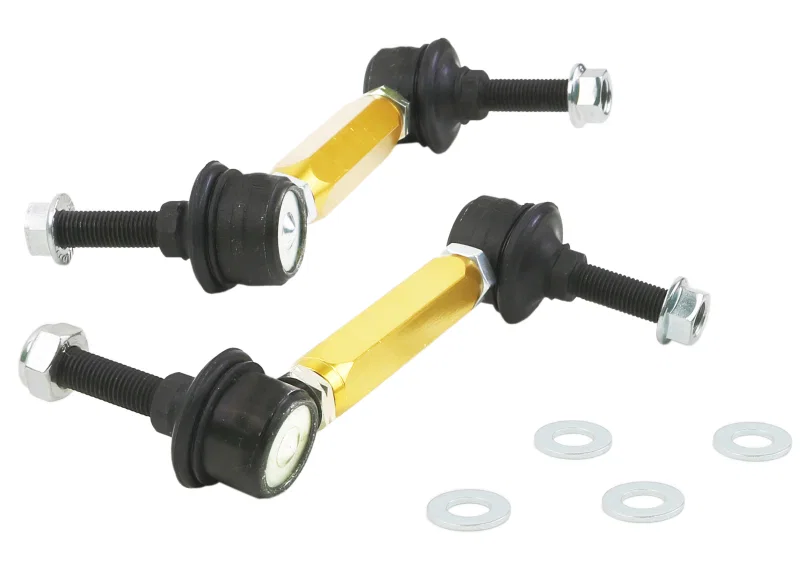 Whiteline KLC140-135, Universal Sway Bar End Link Kit - 130-155mm Heavy Duty Adjustable - 10mm Ball Studs