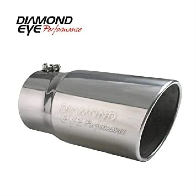 Diamond Eye Performance 3412BRA-DE, TIP 3in-4inX12in BOLT-ON ROLLED ANGLE 15-DEGREE ANGLE CUT: EMBOSSED DIAMOND EYE