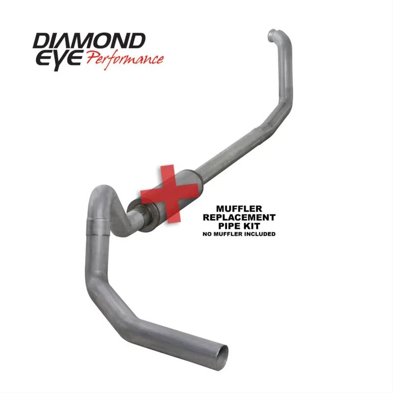 Diamond Eye Performance K4325A-RP, 00-03 Ford E-Series Van 7.3L Powerstroke 4in Al Turboback Single Exhaust