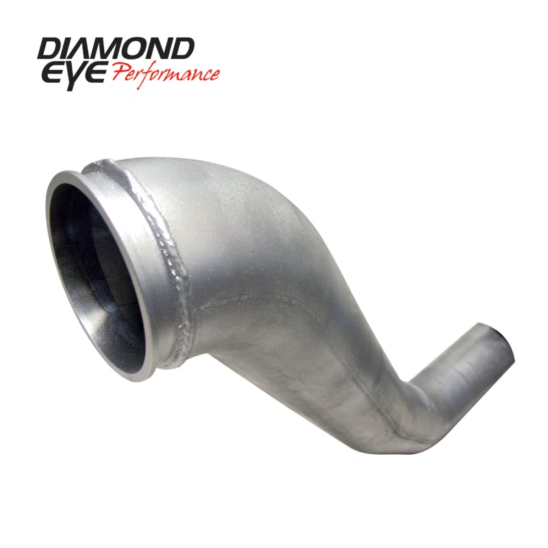 Diamond Eye Performance 221040, Downpipe 4in TB Single HX40 TURBO-DIRECT FLANGE AL DODGE 5.9L 2500/3500 94-02