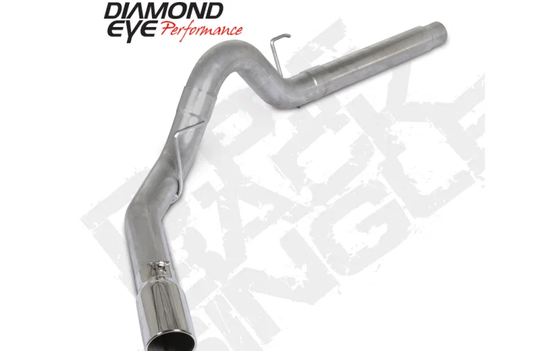 Diamond Eye Performance K4382A-SS, 18-19 Ford 3.0L Powerstroke F150 - 4in Aluminized DPF Back Exhaust Kit w/ Tip 4512BRA-DE