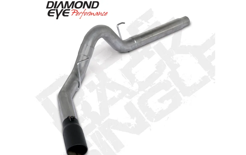 Diamond Eye Performance K4382S-BK, 18-19 Ford 3.0L Powerstroke F150 - 4in 409SS DPF Back Exhaust Kit w/ Tip 4512BRA-DEBK