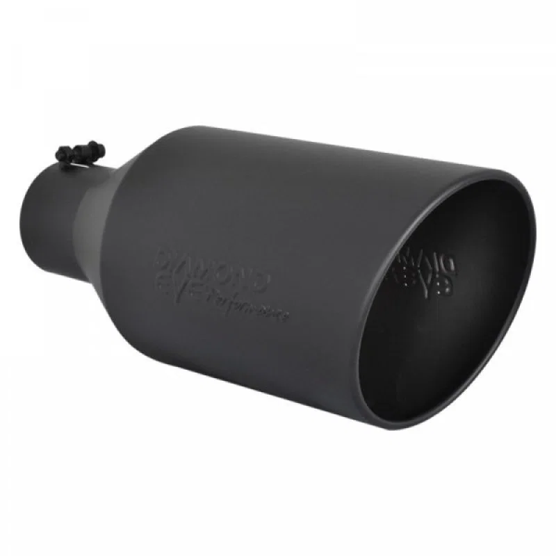 Diamond Eye Performance 5818BRA-DEBK, TIP 5in-8inX18in BOLT-ON ROLLED ANGLE 15 ANGLE CUT DIAMOND EYE BLACK POWDER COATED