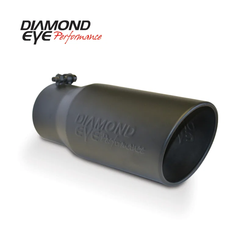 Diamond Eye Performance 4512BRA-DEBK, TIP 4in-5inX12in BOLT-ON ROLLED ANGLE 15 ANGLE CUT DIAMOND EYE BLACK POWDERCOAT