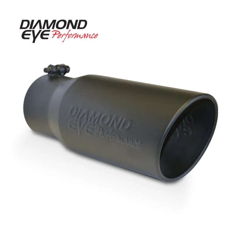 Diamond Eye Performance 5612BRA-DEBK, TIP 5in-6inX12in BOLT-ON ROLLED ANGLE 15 ANGLE CUT DIAMOND EYE BLACK POWDERCOAT