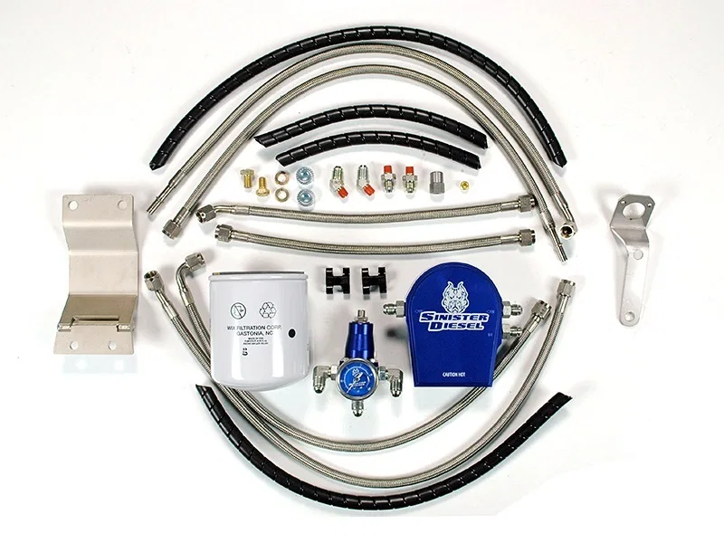 Sinister Diesel SD-FUELREG-7.3, 99-03 Ford 7.3L (w/ Integrated Fuel Filter) Regulated Fuel Return Kit