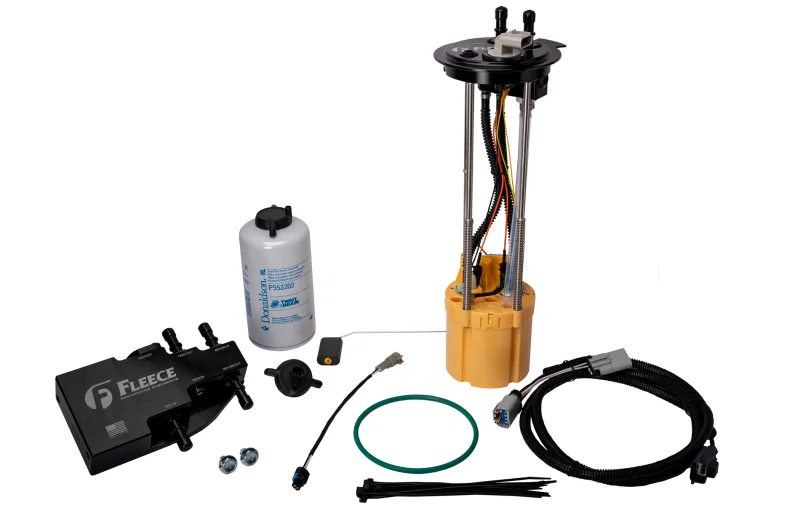 Fleece Performance FPE-PF-FMC-1116-LB, 11-16 Ford Powerstroke (Long Bed) PowerFlo Lift Pump & Fuel System Upgrade Kit