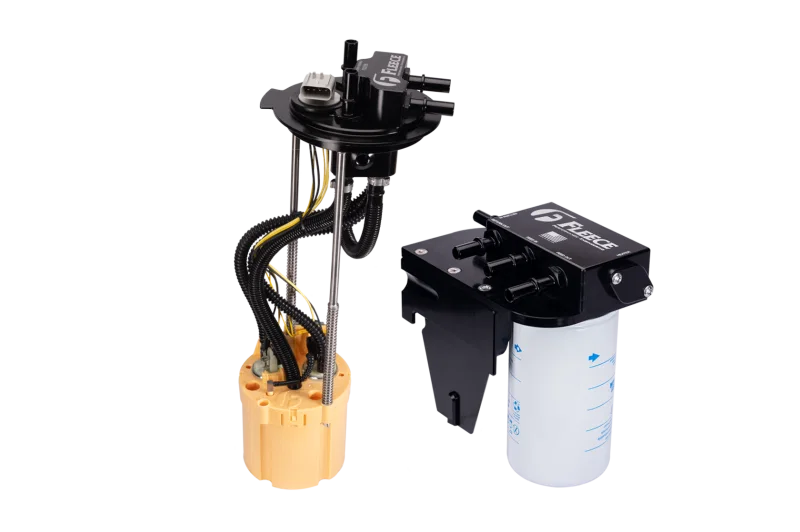 Fleece Performance FPE-PF-FMC-1724-LB-KIT, 17-24 Ford F-250/F-350 6.7L Long Bed PowerFlo Lift Pump Assembly w/Filter Kit