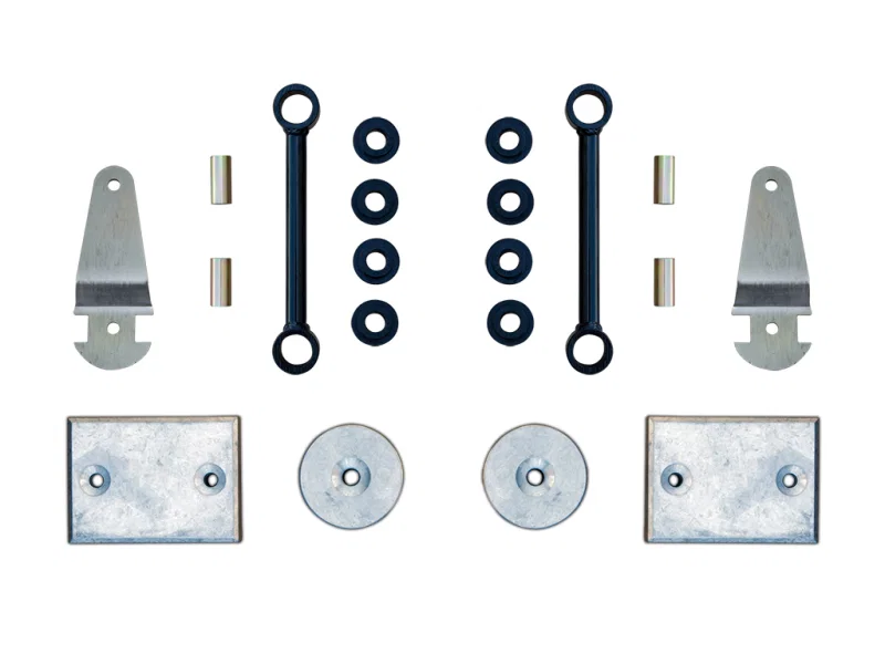 ICON 22040, 07-18 Jeep Wrangler JK 3in Front/Rear Box Kit
