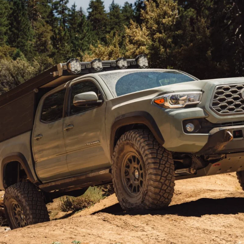 Rock Slide Engineering BD-SL-100-TACOP, 05-23 Toyota Tacoma Rock Sliders Passenger Side Black Powdercoat Steel