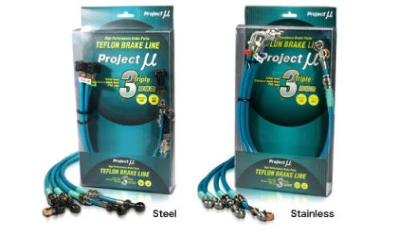 Project Mu BLS-001BC, Suzuki Cappuccino Stainless Steel Clear Teflon Brake Lines