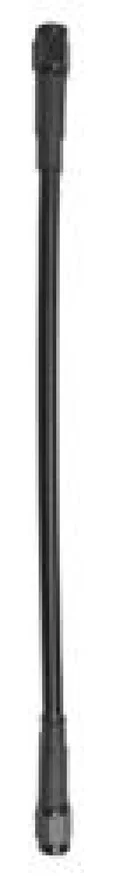 Fragola 312018, 3AN Black Covered Assembly Straight x Straight 18in