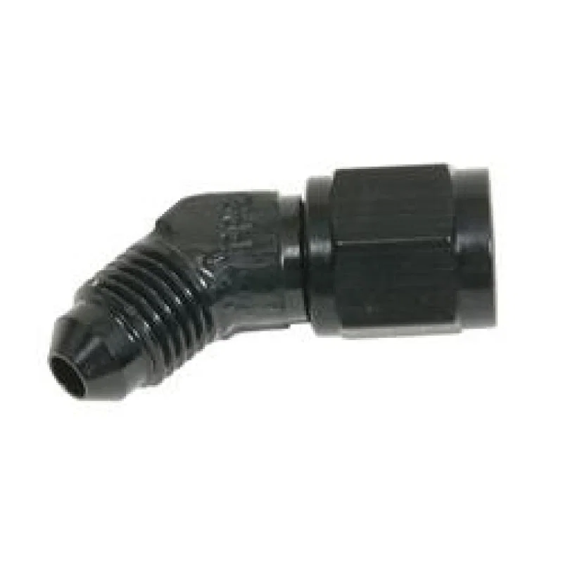 Fragola 498005-BL, 10AN Female - Male Flare 45 Degree - Black