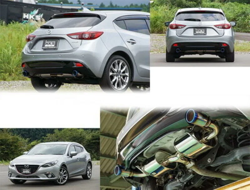 HKS 32018-CZ001, 15+ Mazda 3 2.0L (Hatchback) Legamax Premium Exhaust System
