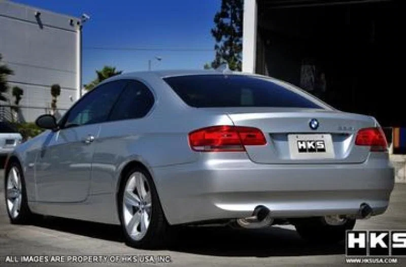 HKS 31013-BG001, 07-08 BMW 335i Coupe Only Legamax Hi-Power Dual SOS304 Ti-Tip Catback Exhaust