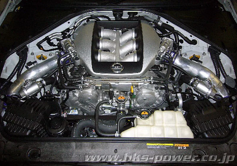 HKS 71008-AN027, 09-10 GT-R R35 SSQV4 BOV Kit Includes 2 SSQV & Polished Aluminum Pipes