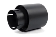 Double-Walled 4" Clamp-On Exhaust Tip (Black Ceramic) image 4