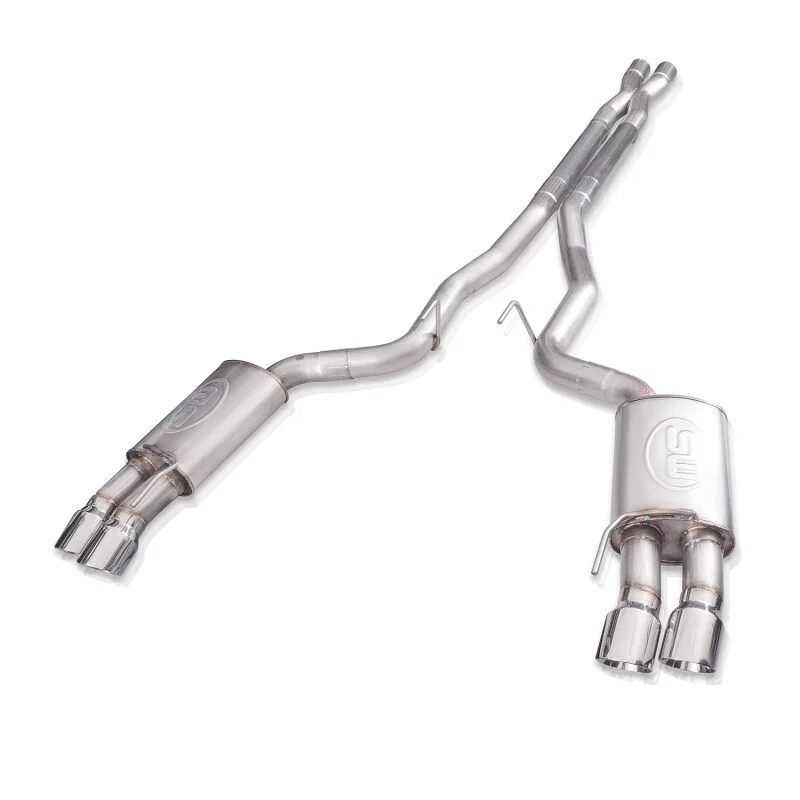 Stainless Works M18CBXPC, 18+ Ford Mustang GT Redline X-Pipe Performance Connect Cat-Back Exhaust