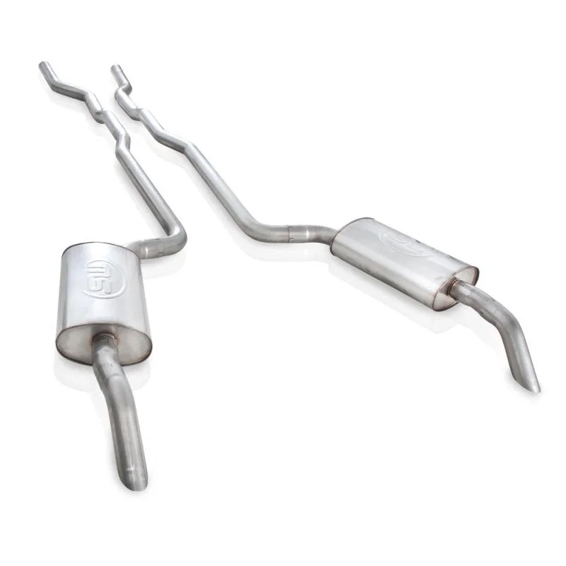 Stainless Works V7381SW, 1973-82 Corvette Exhaust 2-1/2in Factory Style Mufflers