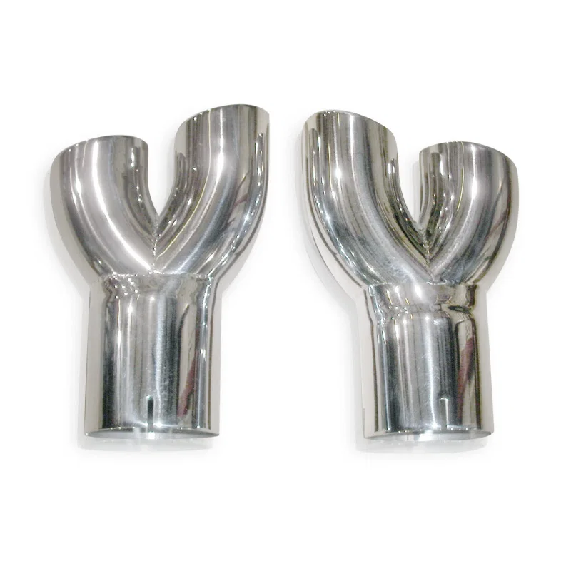 Stainless Works CA10QUADTIPS, 2010+ Camaro Y-Tips for factory ground effects