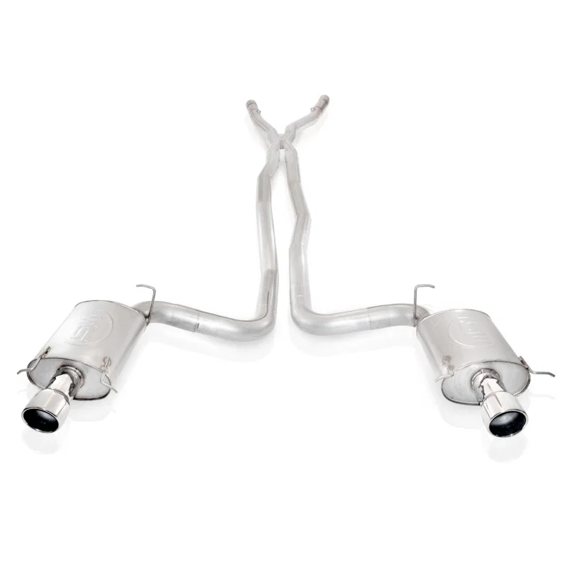 Stainless Works CTSVEHX, 2004-07 Cadillac CTS-V 3in Exhaust X-Pipe Chambered Mufflers High-Flow Cats 4in Tips