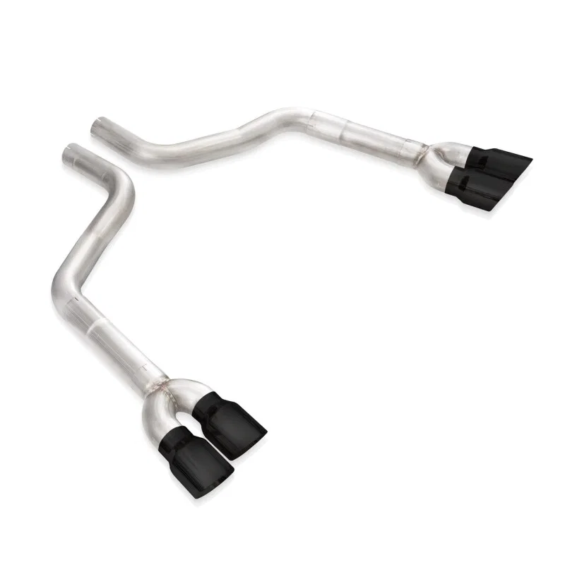 Stainless Works CHAL16RRD4B, 15-21 Dodge Challenger 5.7L/6.2L/6.4L Rear Resonator Delete - Black Tips