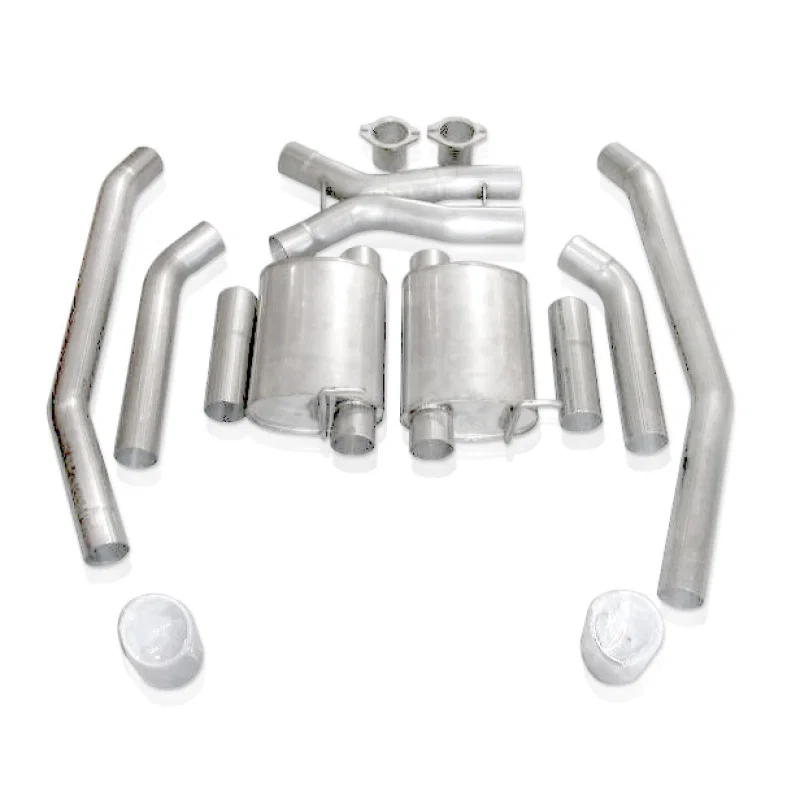 Stainless Works GTOTOLTM, 2004 GTO 3in Catback Chambered Mufflers X-Pipe Wide Oval Tip