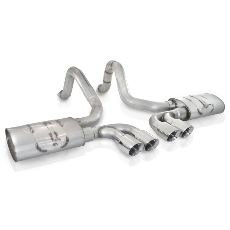 Stainless Works VC53CBQUAD, 1997-04 Corvette C5 3in Axle Back Quad 3-1/2in Slash-Cut Tips
