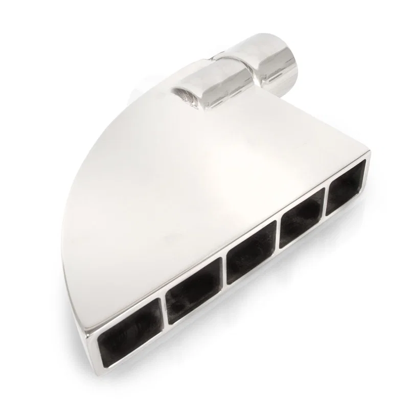 Stainless Works 801225-WG, Boxxter Exhaust Tips 2 1/4in ID Inlet 1.5in x 8.5in 90 Degree