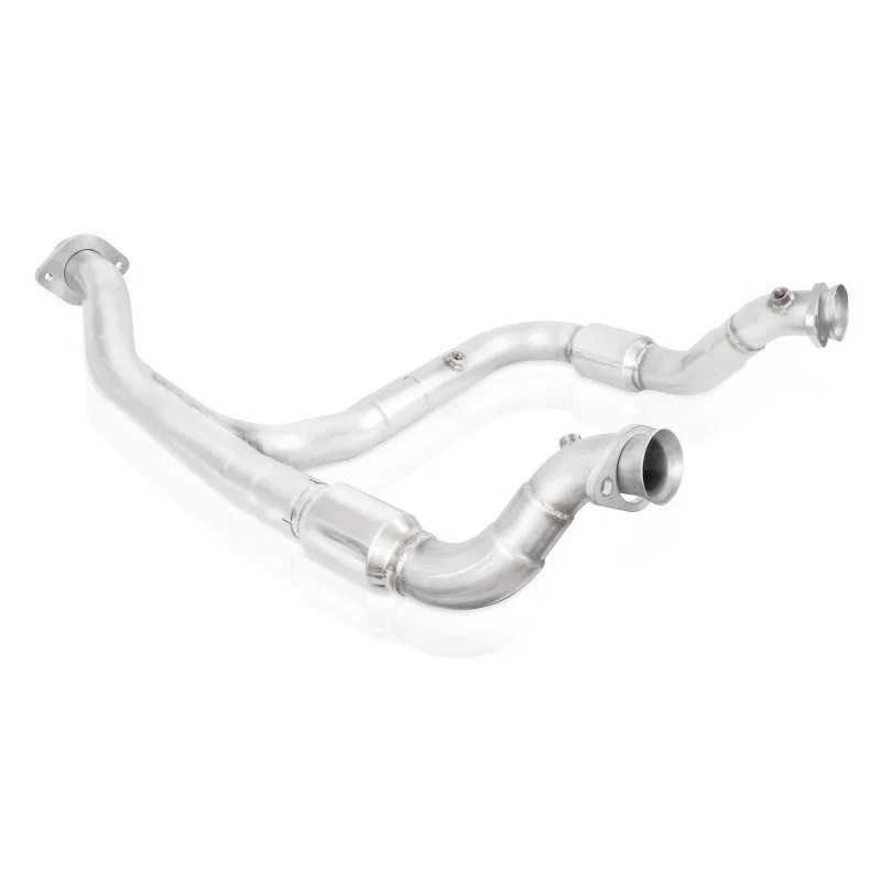 Stainless Works FT15ECODPCAT, 2015-16 F150 2.7L Downpipe 3in High-Flow Cats Y-Pipe Factory Connection for Ford F-150
