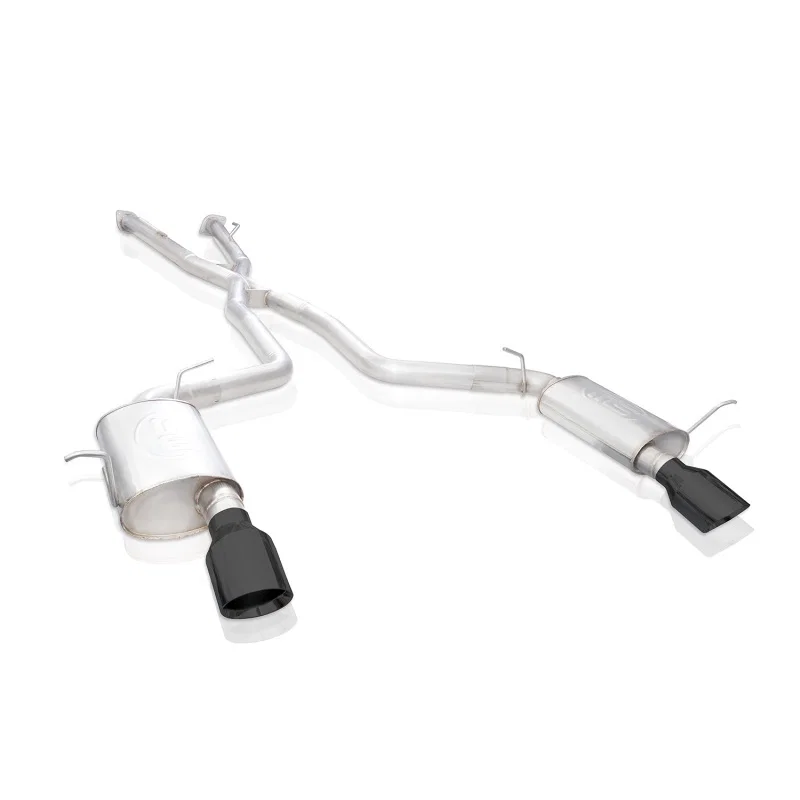 Stainless Works DUR18CBR-B, 18-19 Dodge Durango 6.4L Redline Catback Exhaust w/ Black Tips