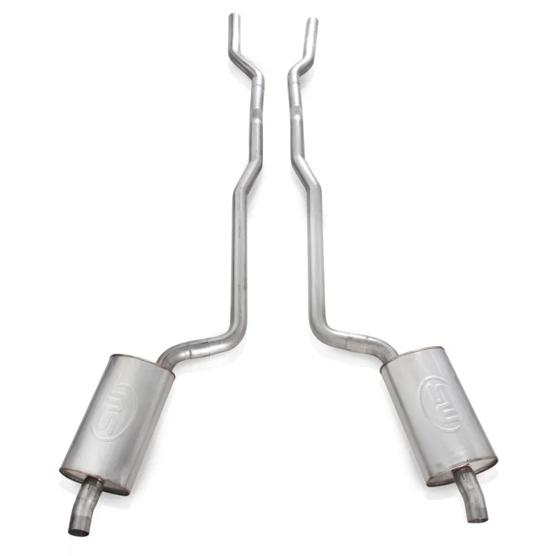 Stainless Works V6872SW, 1968-72 Corvette Exhaust SB 2-1/2in Factory Style Mufflers