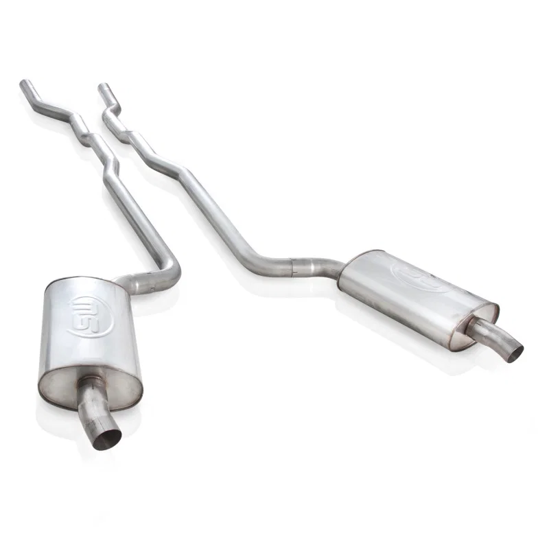 Stainless Works V6367SW, 1973-82 Corvette Exhaust 2-1/2in Factory Style Mufflers 2-1/2in Turndowns
