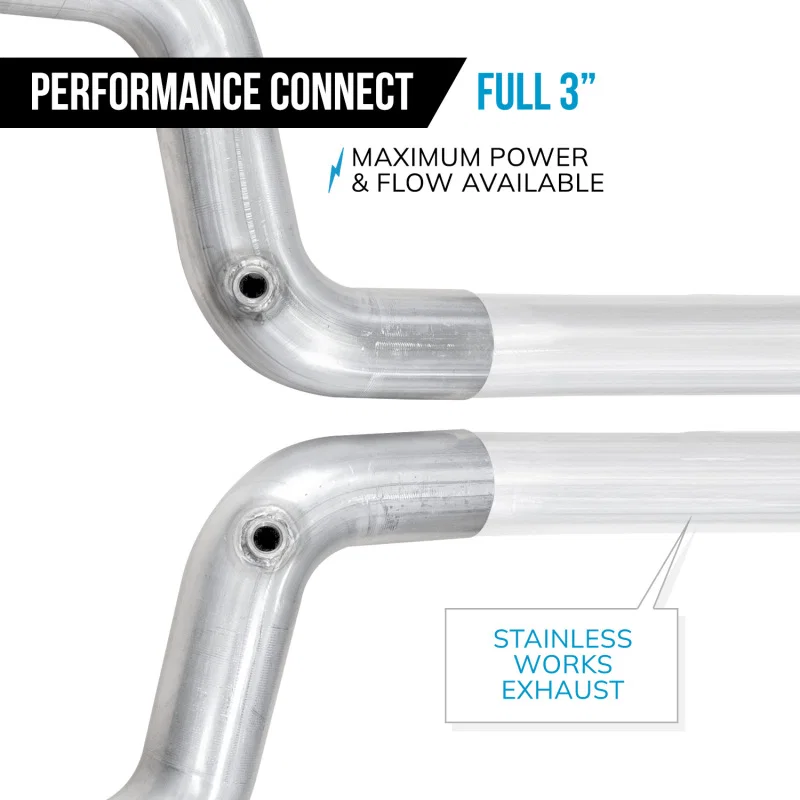Stainless Works M15LDSPC, 15-25 Mustang GT Lead Pipe Kit - Performance Connect
