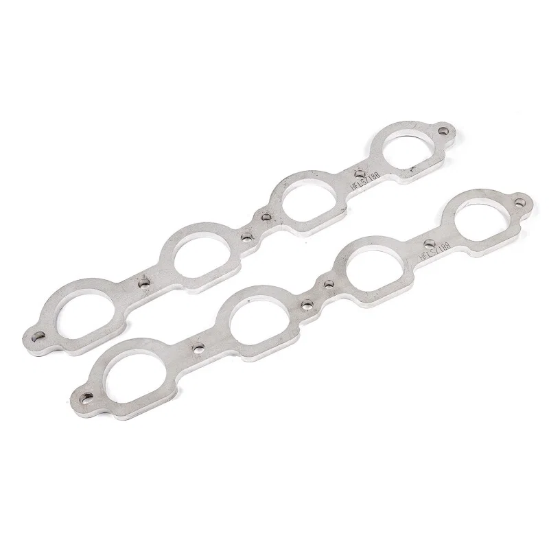 Stainless Works HFLS7200, Chevrolet LS7 D-Port Shaped Header 304SS Exhaust Flanges 2in Primaries