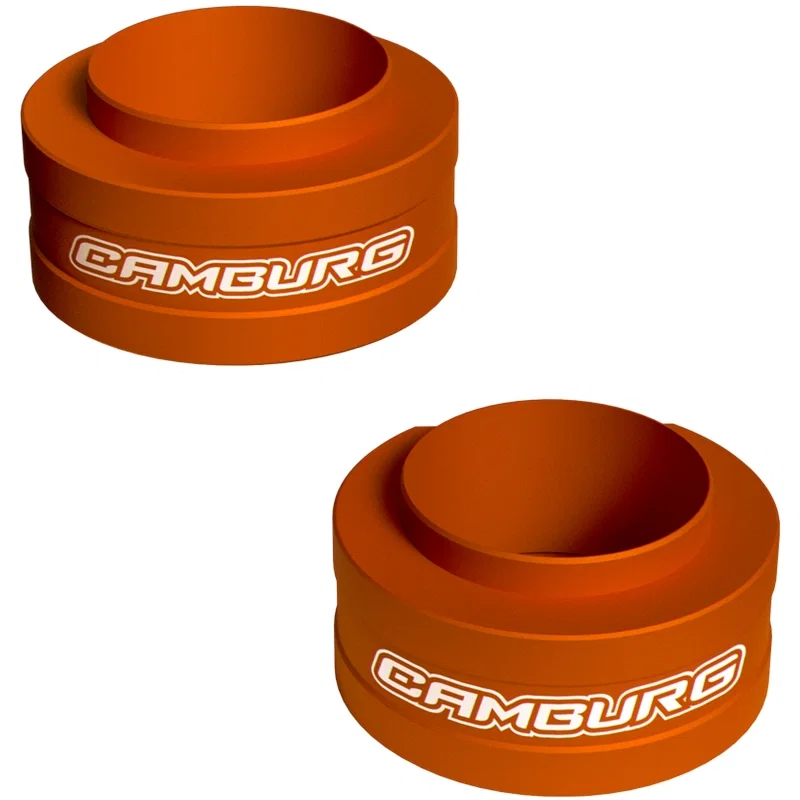 Camburg CAM-110306-ORG, 2024+ Ford Ranger Raptor 2.5in Front Spring Preload Spacer Kit (Fox Orange)