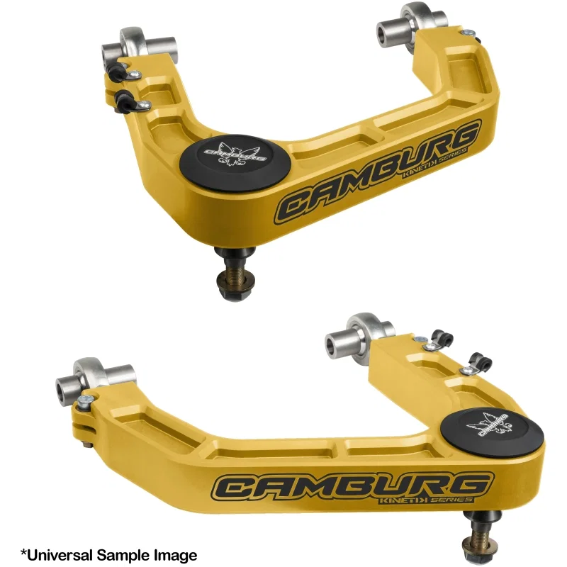 Camburg CAM-310187-GLD, Toyota Tundra 2WD/4WD 07-21 KINETIK V2 Performance Billet Uniball Upper Arms (Gold)