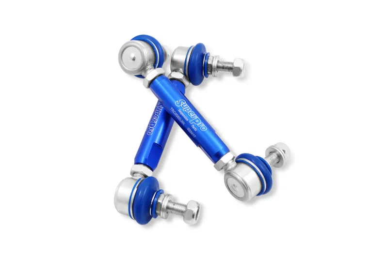 Superpro TRC1085, 2014 Mazda 3 i SV Rear HD Adjustable End Link Set (10mm Studs 140mm-185mm Length)