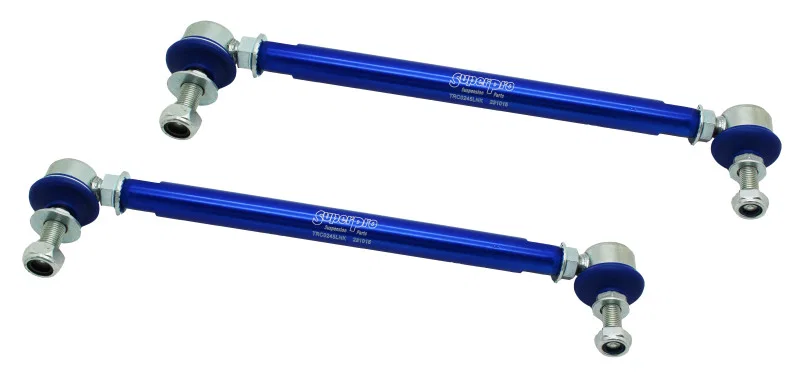 Superpro TRC10245, 2008 Pontiac G8 Base Front HD Adjustable End Link Set (10mm Studs 300mm-345mm Length)