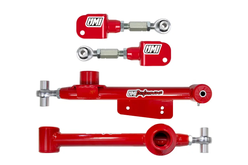 UMI Performance 101417-R, 99-04 Ford Mustang Upper & Lower Adjustable Control Arms