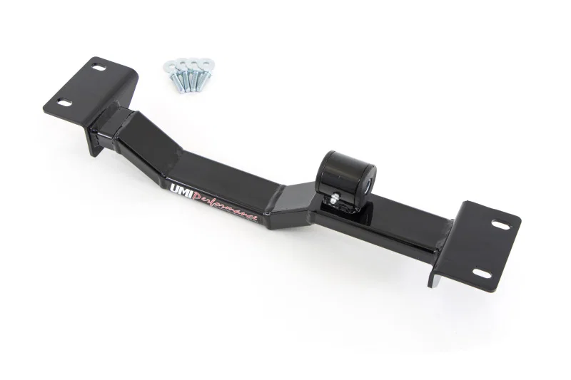 UMI Performance 2202AS-B, Front Tunnel Mount Brace for UMI torque arm #2202. For long tube header set-ups.