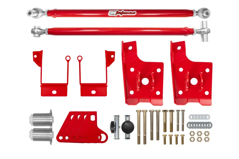 UMI Performance 262824-R, 70-81 GM F-Body Leaf Spring Traction Bars with Mounts