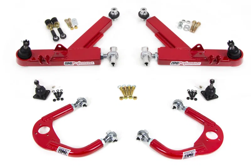 UMI Performance 231410-R, 93-02 GM F-Body A-Arm Kit Double Shear Mount Boxed Lower + Adj Upper