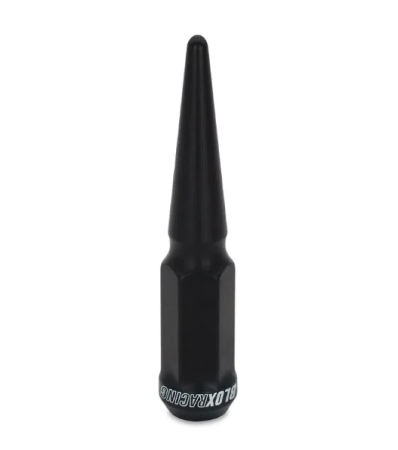 BLOX Racing BXAC-00165-SP, Spike Forged Lug Nuts - Flat Black 14 x 1.50mm - Single